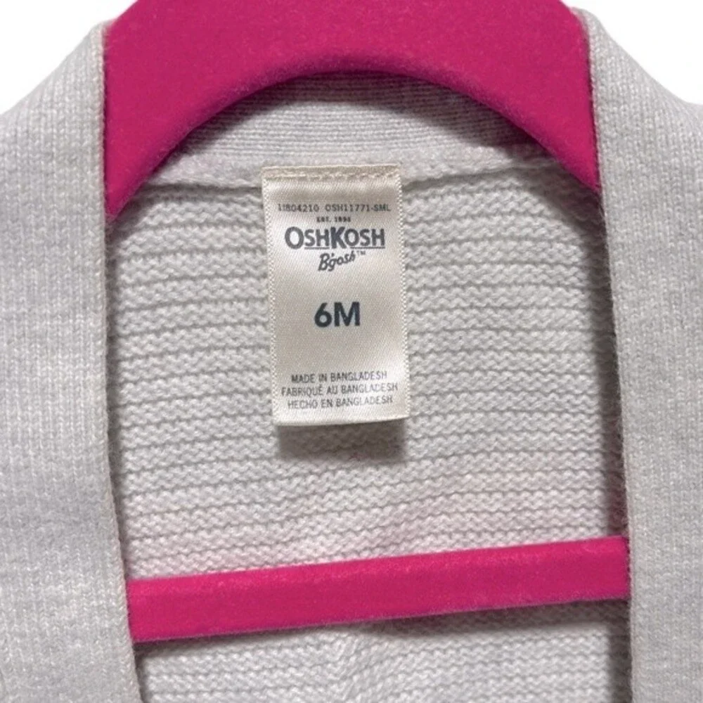 OshKosh B’Gosh Genuine Baby Crochet Cardigan, 6 Months